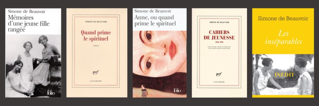 écrits de Simone de Beauvoir avec Zaza, Elisabeth Lacoin